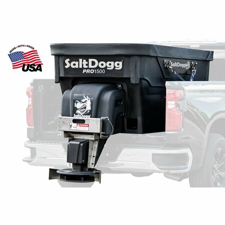 BUYERS PRODUCTS SaltDogg® PRO1500 1.5 Cubic Yard Electric Poly Hopper Spreader - Auger PRO1500